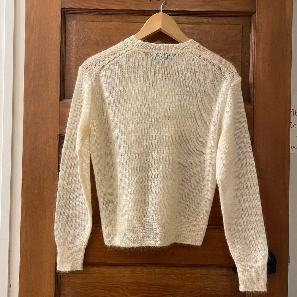 Rag & Bone Milton Crew Ivory Sweater XS - Picture 2 of 8